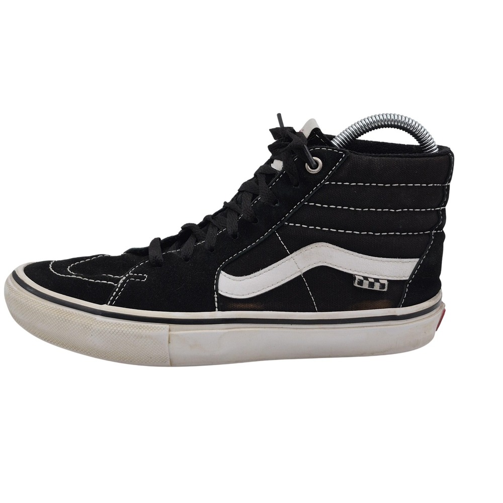Vans Sk8-Hi Shoes Mens Size 7 Black Suede High Top Skateboarding Sneakers